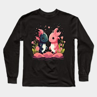 Axolotl Couple Valentine Long Sleeve T-Shirt